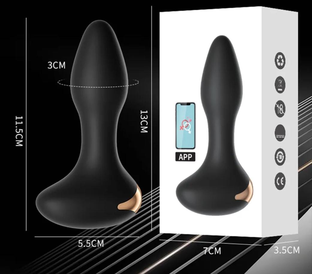 Vibrador Prostático Interactivo Controlado Por App Bluetooth Masajeador De Próstata